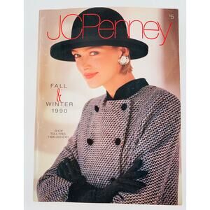 JC Penny Catalog 1990 JCPenny Fall & Winter Fashion Large Clothing Retro Decor